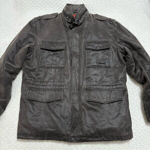 Vintage Bear USA Faux Leather Jacket Men’s Size Medium